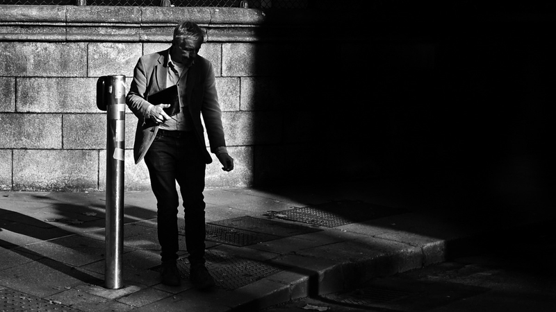 People in the dark