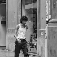 Romeo in black jeans 