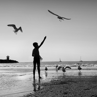 Boy on a beach