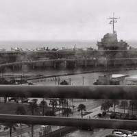 Dreary Texas Coast (out of my car)