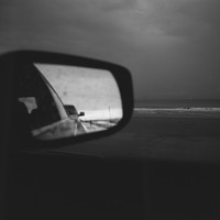 Dreary Texas Coast (out of my car)