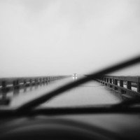 Dreary Texas Coast (out of my car)