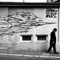 Man in black