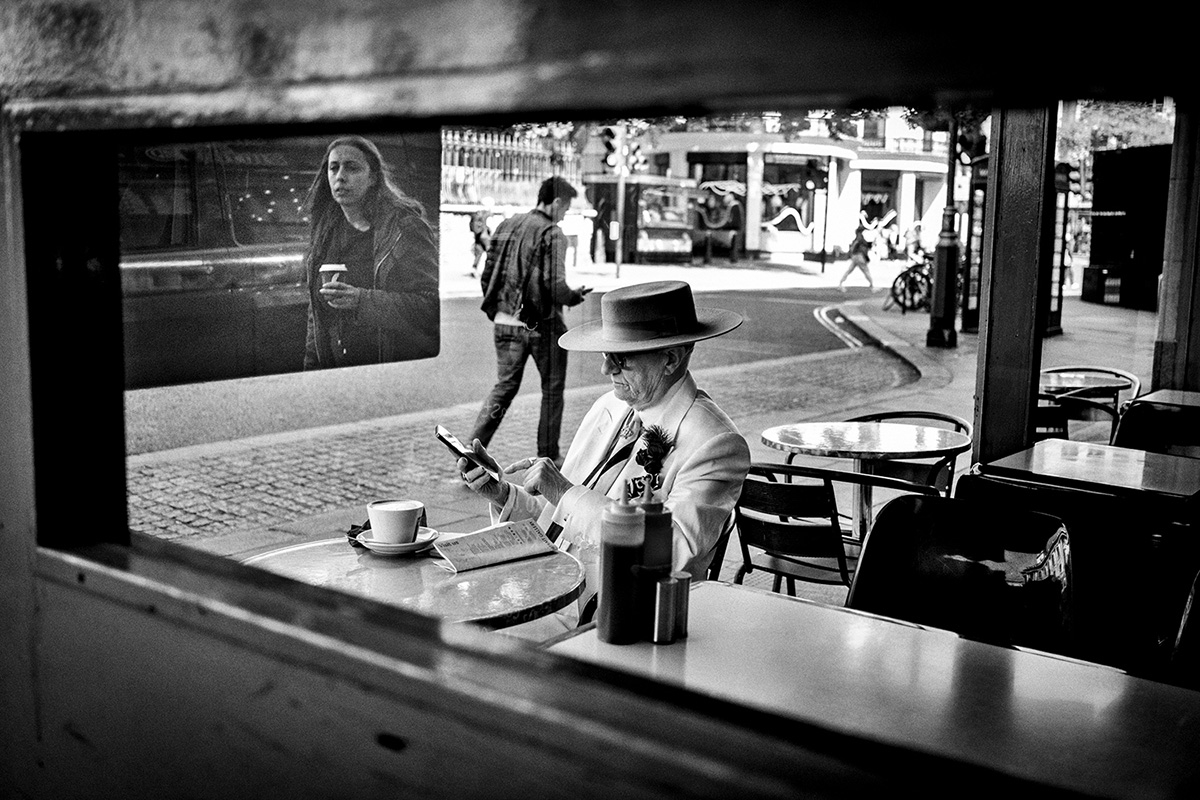 The man with the hat